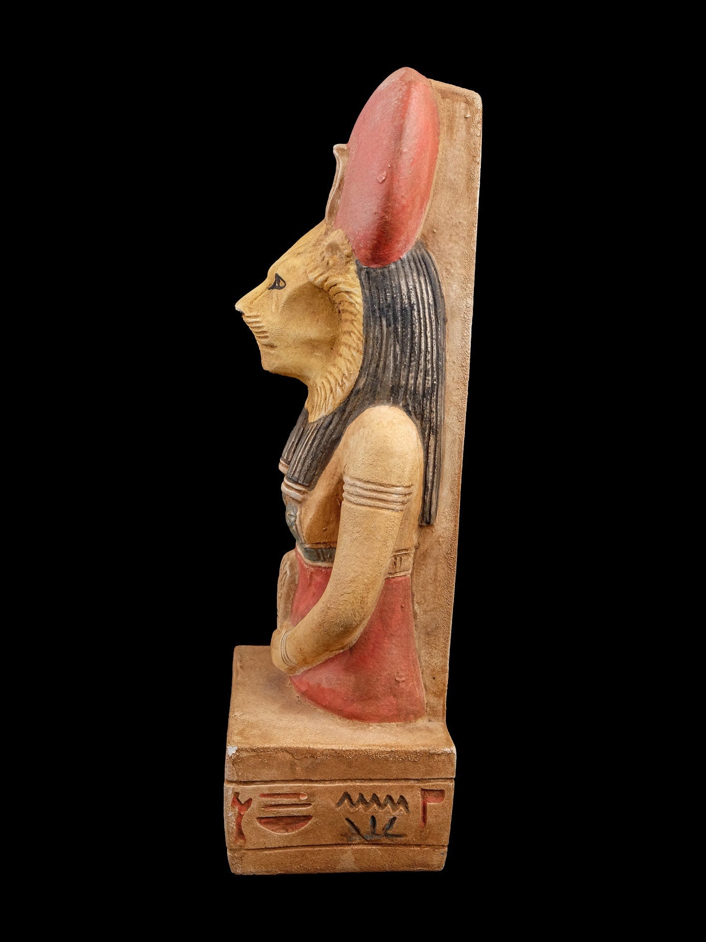 Unique Ancient Egyptian statue of Sekhmet, goddess of war Bust statue, heavy limestone hand crafted made in Egypt