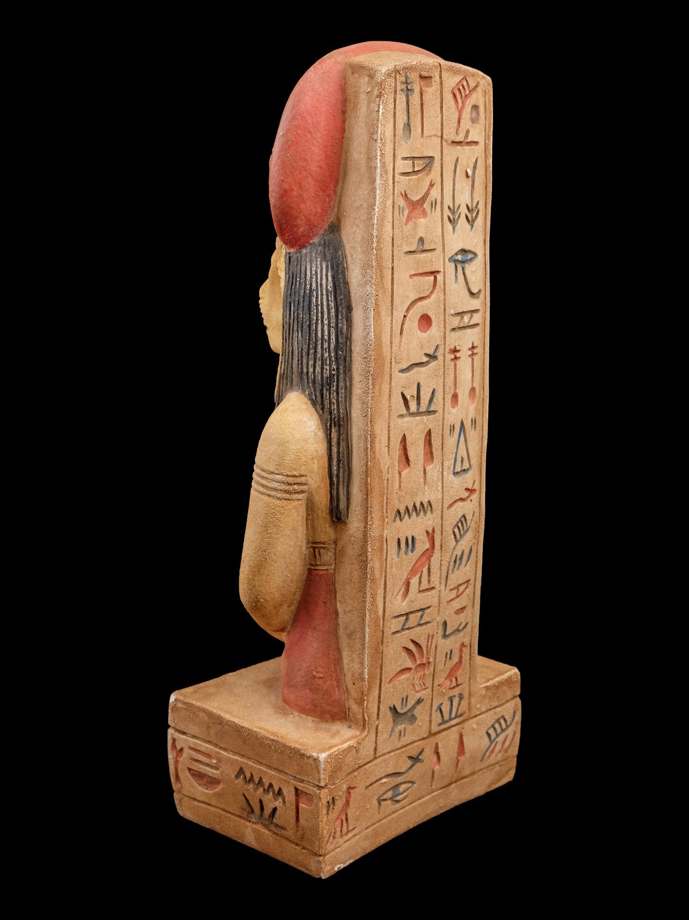 Unique Ancient Egyptian statue of Sekhmet, goddess of war Bust statue, heavy limestone hand crafted made in Egypt