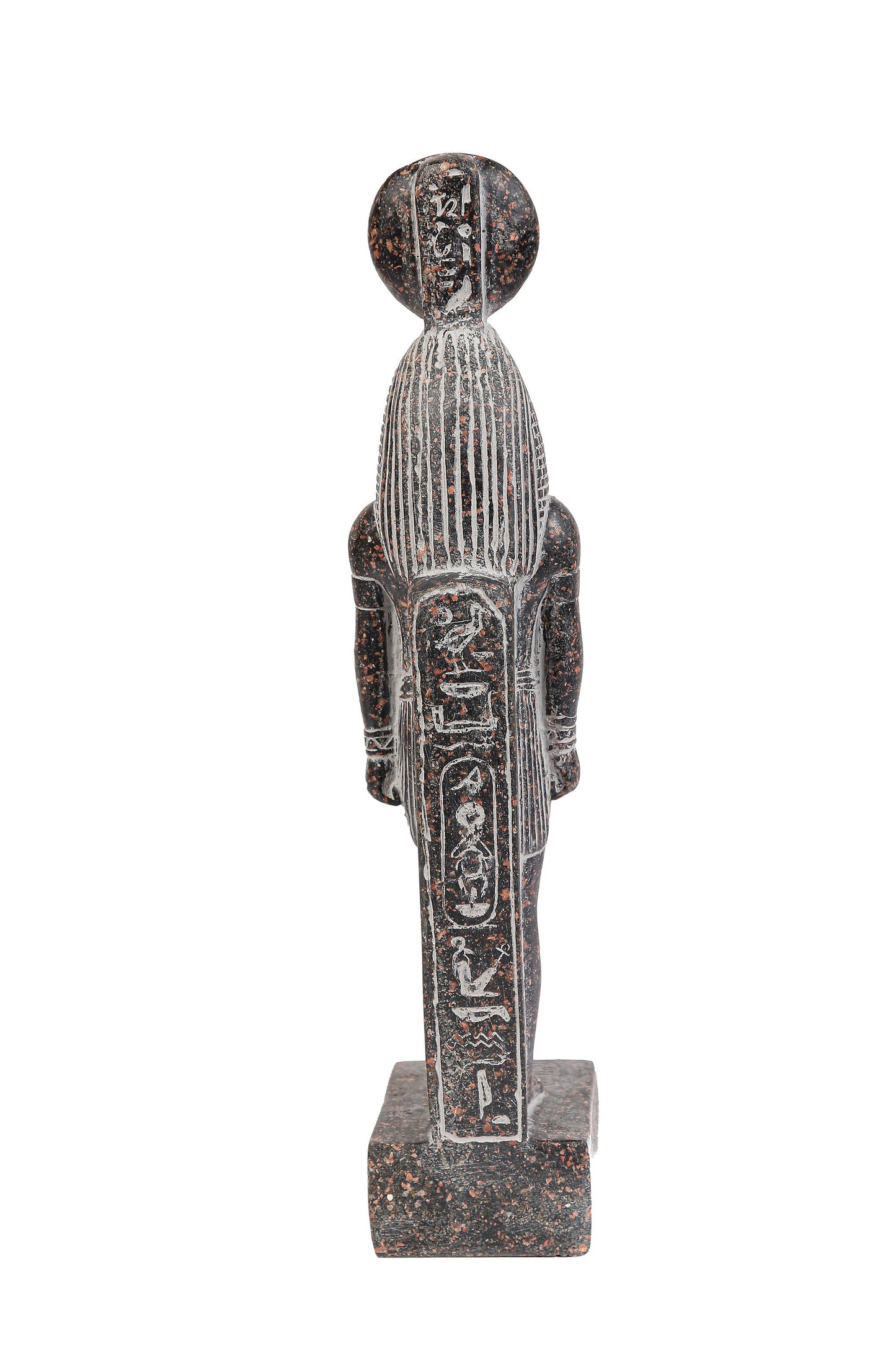Ancient Egyptian statue of Thoth symbol of moon, magic, and master of knowledge . granite stone made in Egypt