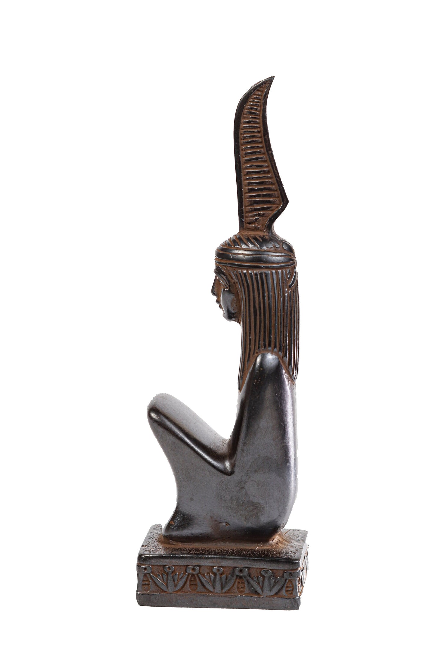 Unique ancient Egyptian statue Maat symbol of Balance and Truth black Figurine handmade Egyptian art Altar statue made in Egypt