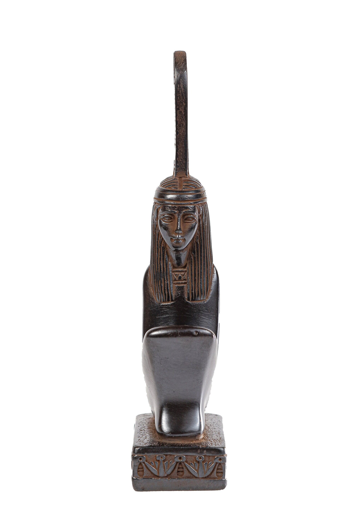 Unique ancient Egyptian statue Maat symbol of Balance and Truth black Figurine handmade Egyptian art Altar statue made in Egypt