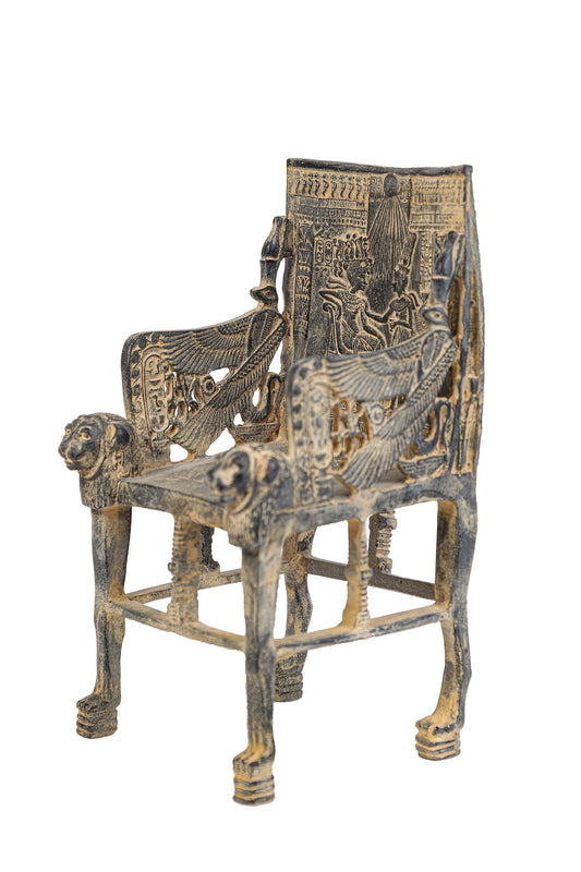 Gorgeous King Tutankhamun Throne - Egyptian decoration - old style Replica - handmade - made in Egypt